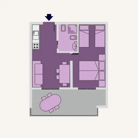 Retreat With Terrace Views Apartamento *